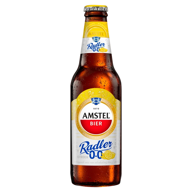 Amstel Radler citroen 0.0 bier fles