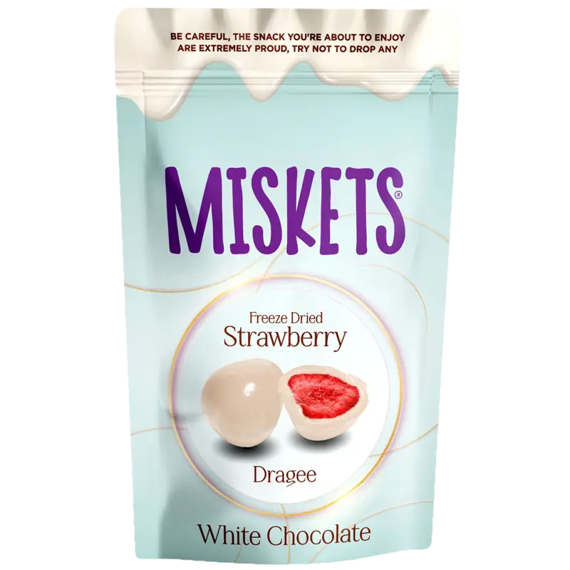 Miskets Witte chocolade aardbei