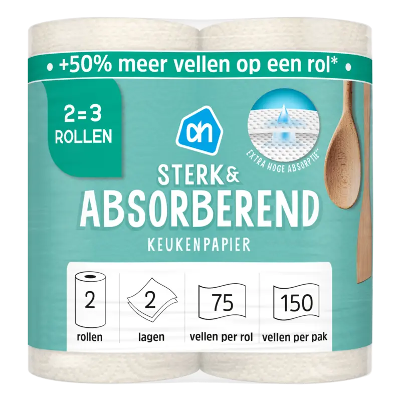 Keukenpapier sterk & abs 2=3 rollen