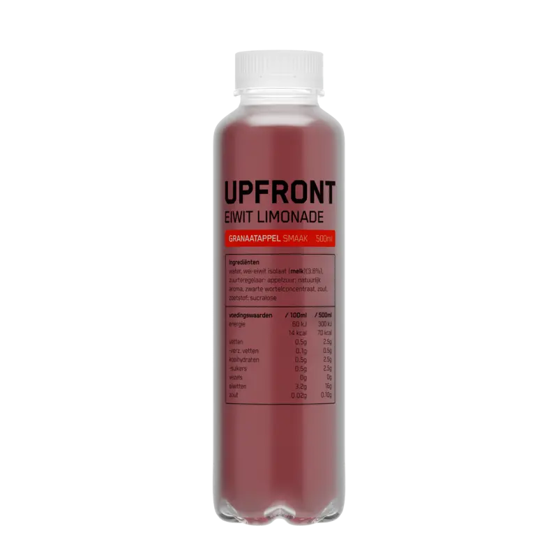 Upfront Eiwit limonade granaatappel vlierbloesem