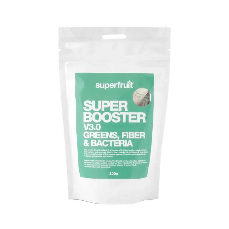 Superfruit Super Booster V3 Groenen, Vezels & Bacteriën Poeder 200 gram