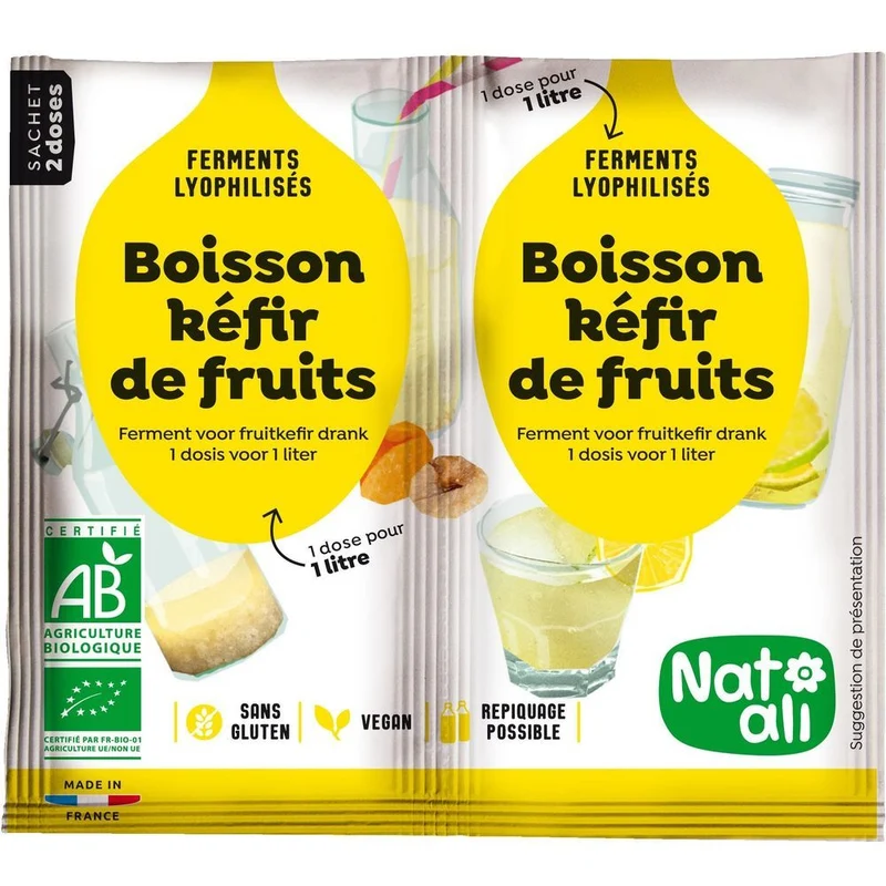 Nat-Ali Fermenten Fruitkefir Drank 10 gram