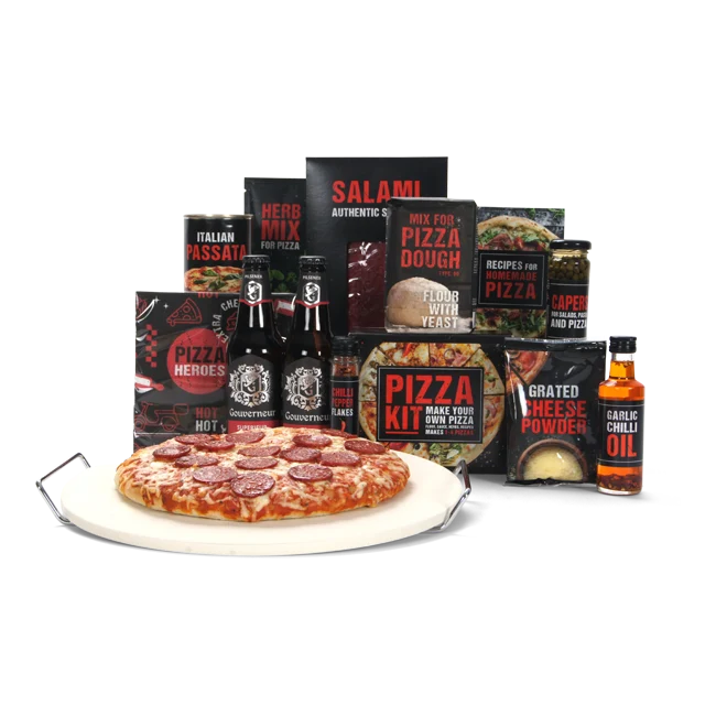 Pizzasteen Set & Bier