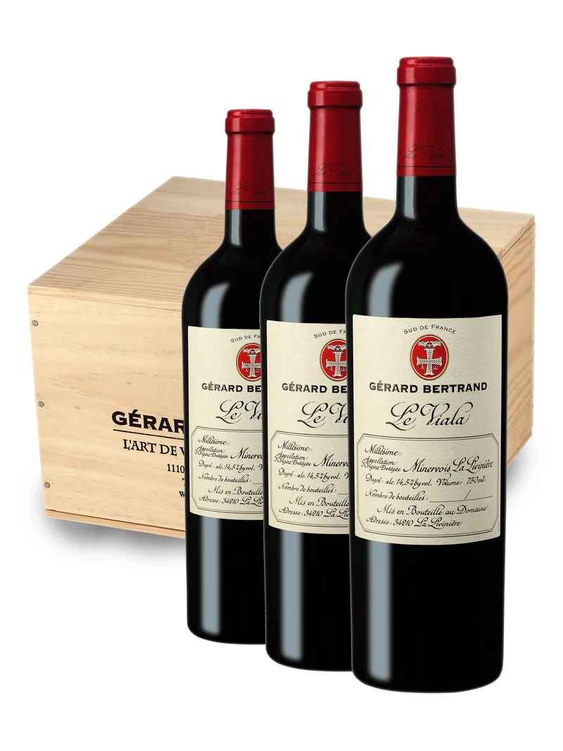 Le Viala AOP La Livinière 2021 – Caisse Bois 6 Bouteilles 75cl vin rouge