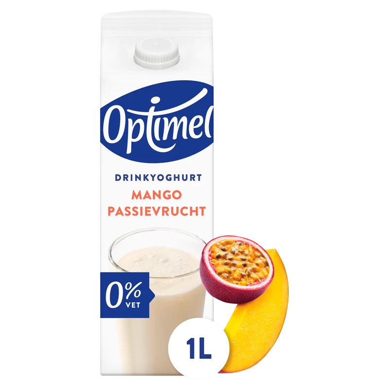 Optimel Drink mango-passievrucht 0% vet