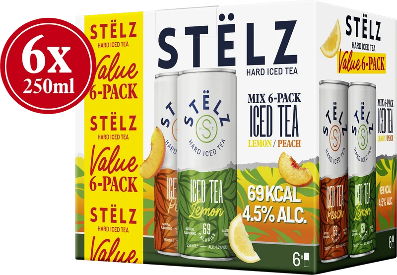 Stëlz Hard Iced Iced Tea Lemon & Peach