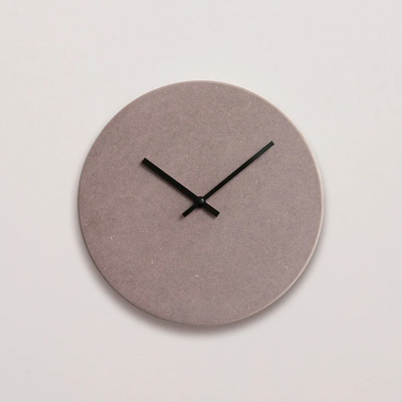 Wandklok Taupe Valchromat - Ø38 Zwarte Wijzers