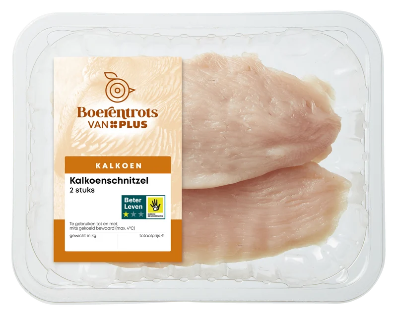 Boerentrots Kalkoenschnitzel