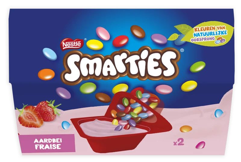 Nestlé Smarties yoghurt aardbei