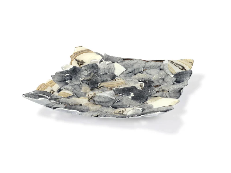 Terroso Fusion-schaal Schelpen - Vierkant - 40x40 cm