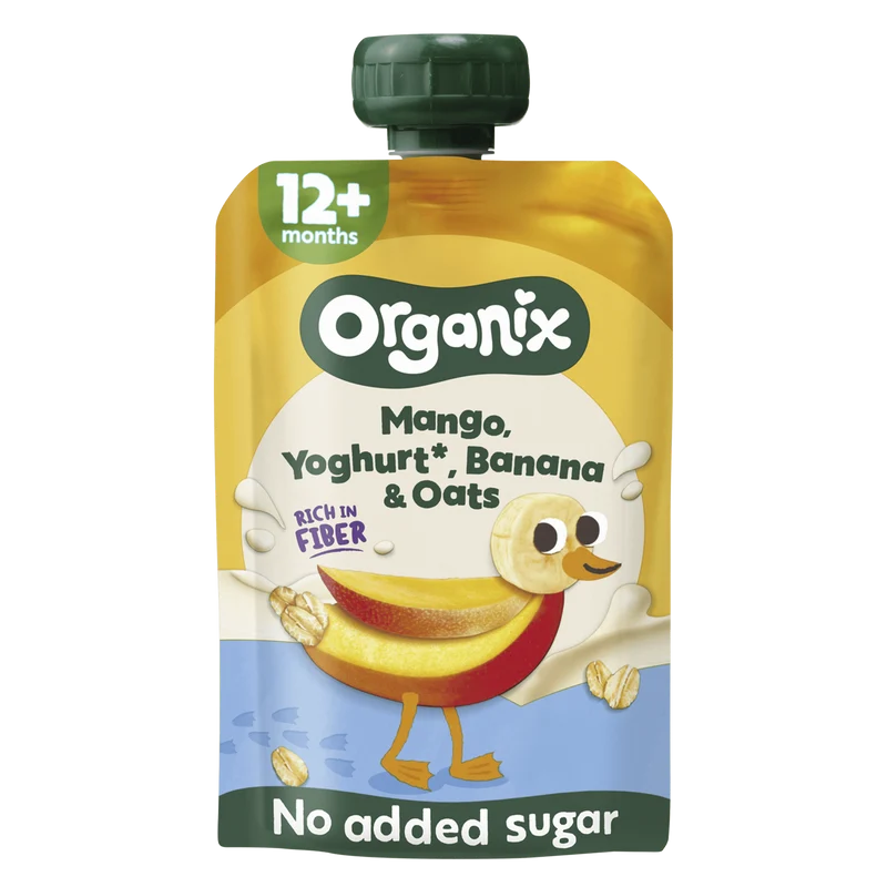 Organix Knijpfruit Mango Yoghurt Banaan 12+m