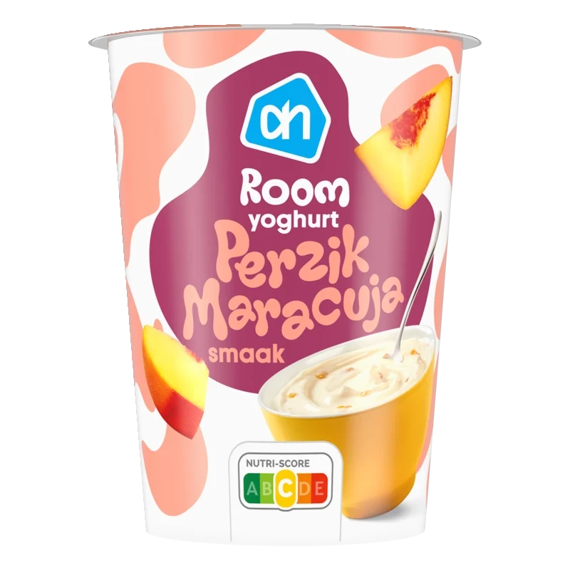 Roomyoghurt perzik maracujasmaak