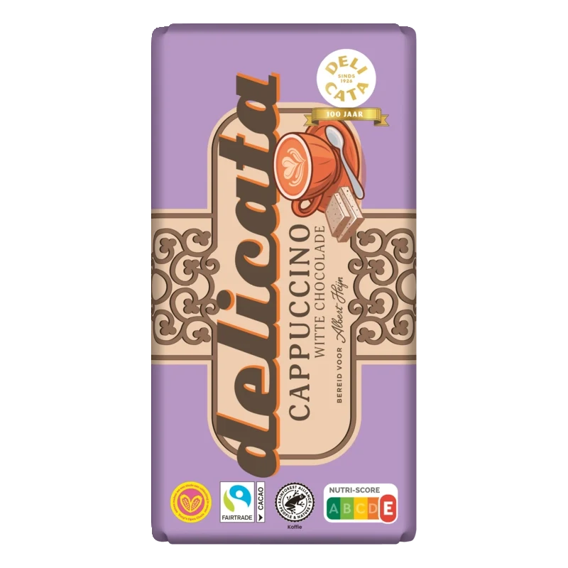Delicata Reep cappuccino witte chocolade