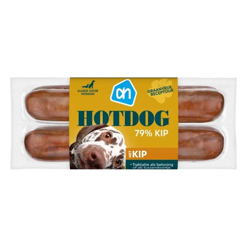 Hotdog met kip