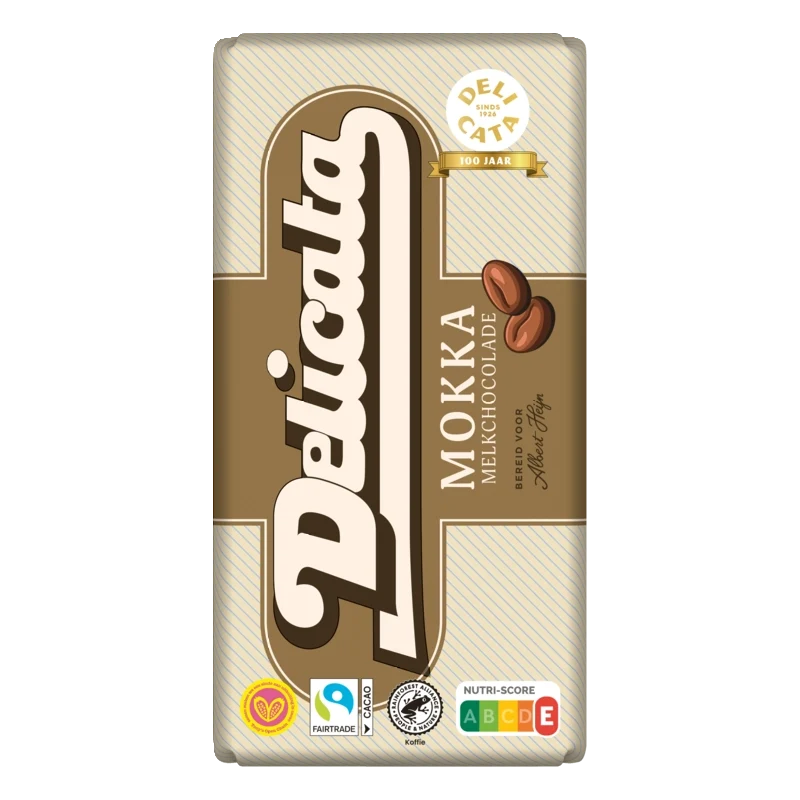 Delicata Reep mokka melkchocolade