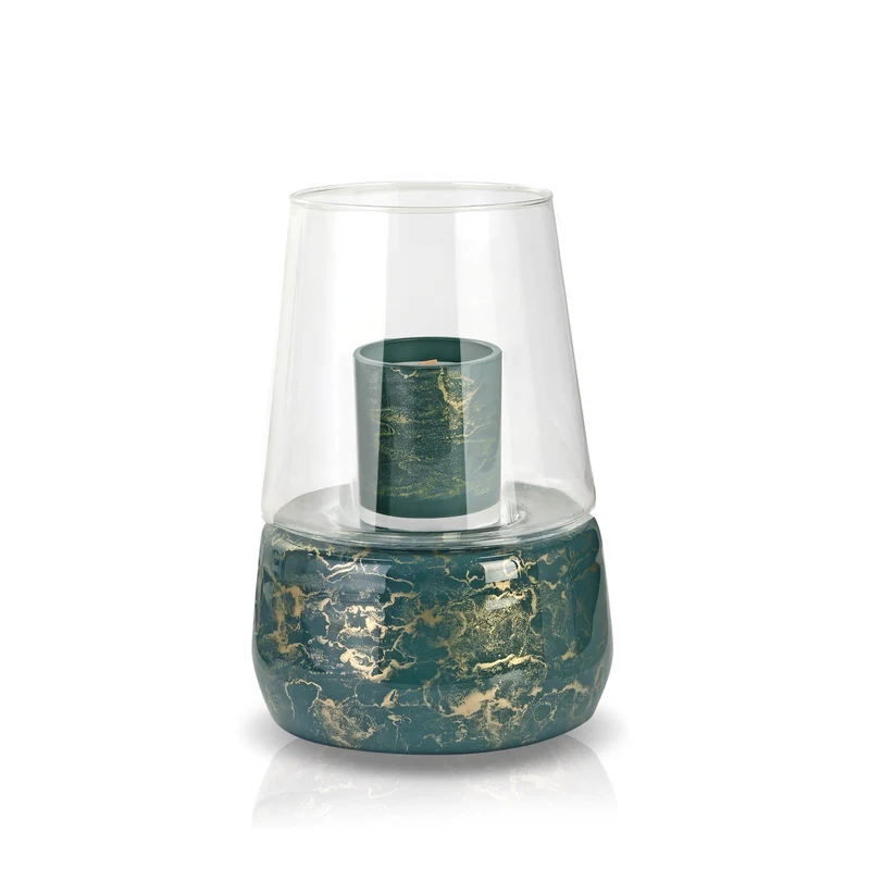Terroso Geurlamp Groen - Marmerglas - 28 cm