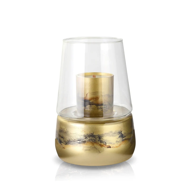 Terroso Geurlamp Goud - Marmerglas - 27 cm