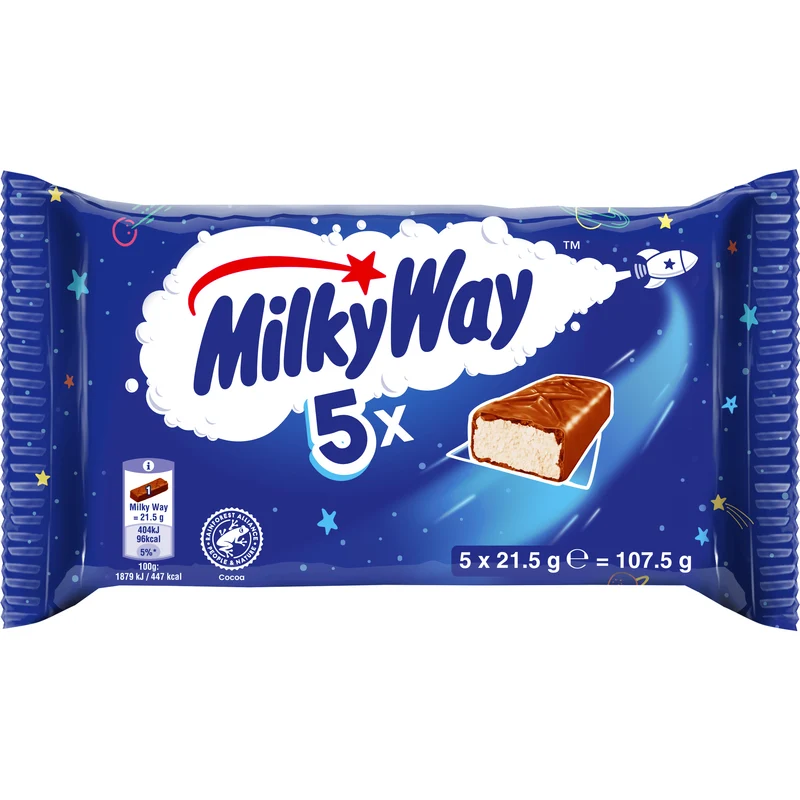 Milky Way Melk chocolade repen 5-pack