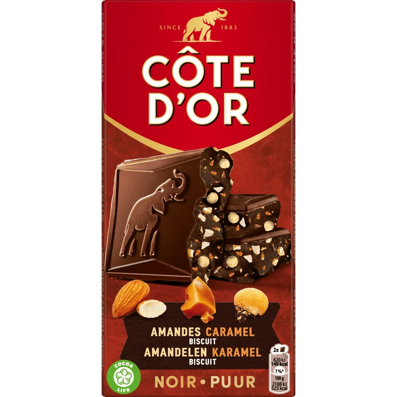 Côte d'Or Tablet puur amandel karamel