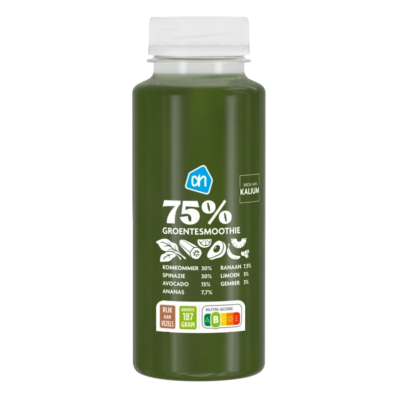 75% Groentesmoothie spinazie komkommer