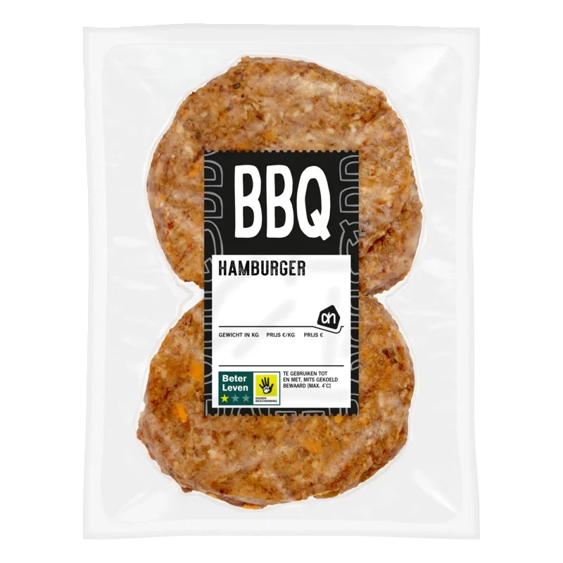 BBQ hamburger voorgegaard