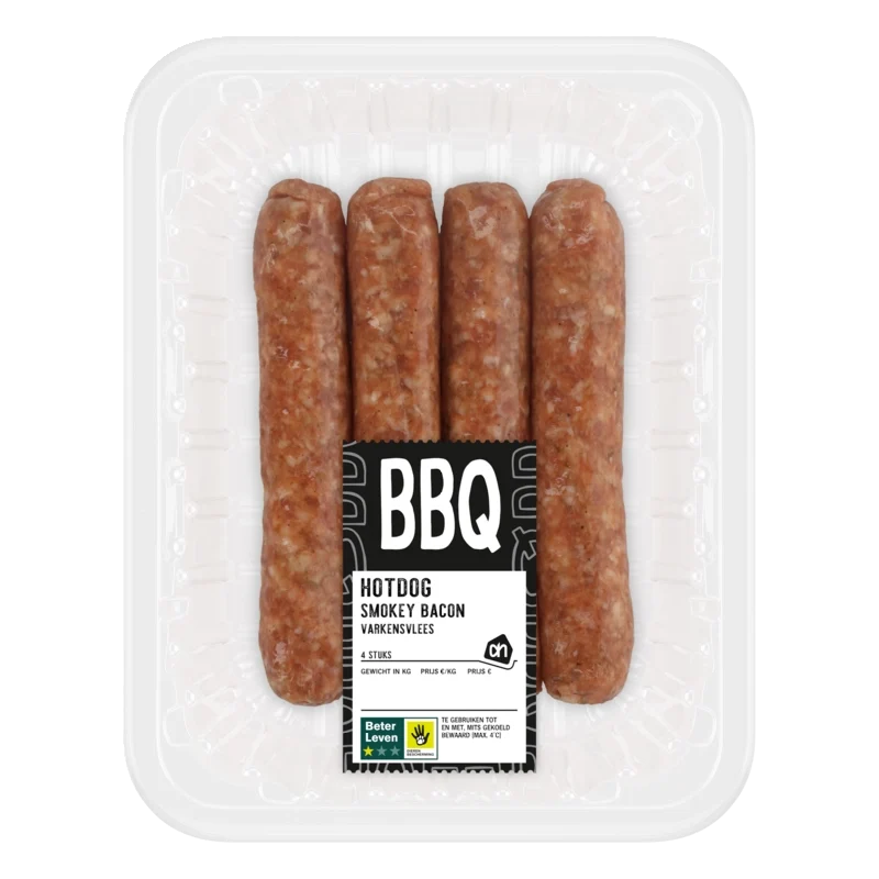 BBQ hotdog smokey bacon