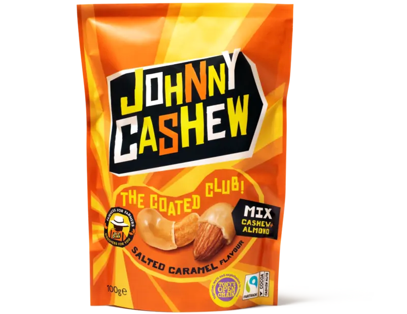 Johnny Cashew Mix cashew almond salted caramel