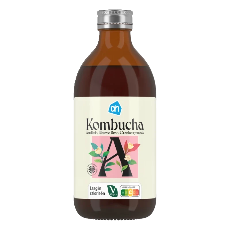 Kombucha aardbei blauwe bes cranberry