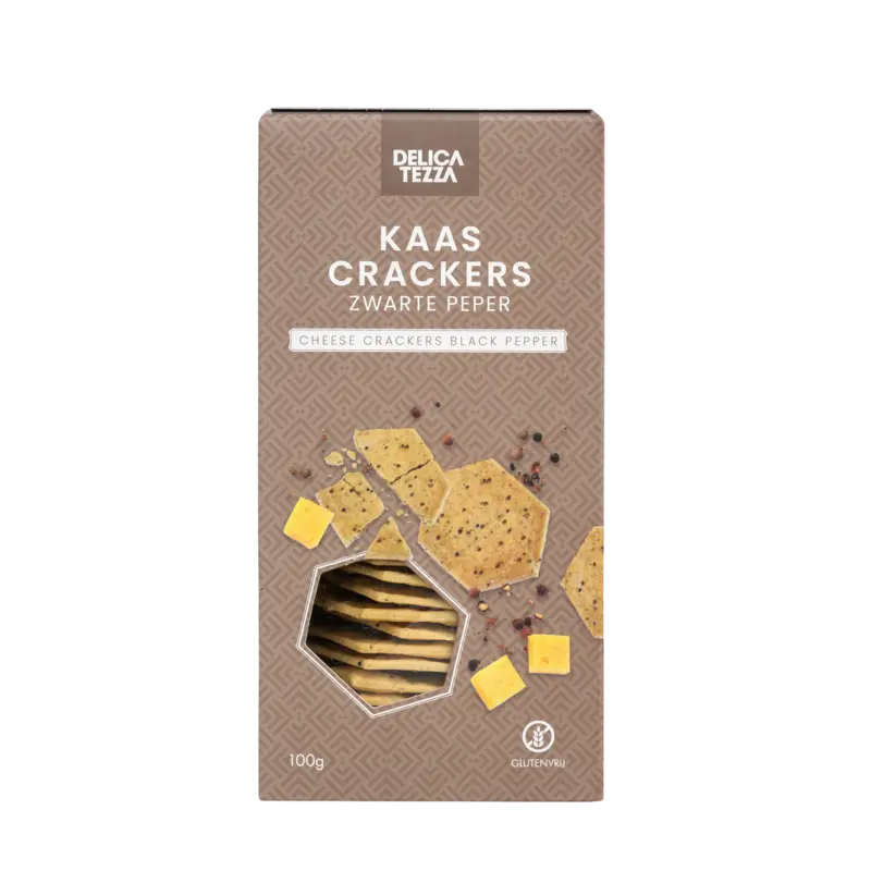 Delicatezza Kaascracker zeezout & zwarte peper