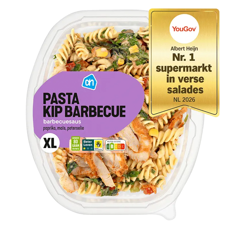 XL salade pasta kip barbecue