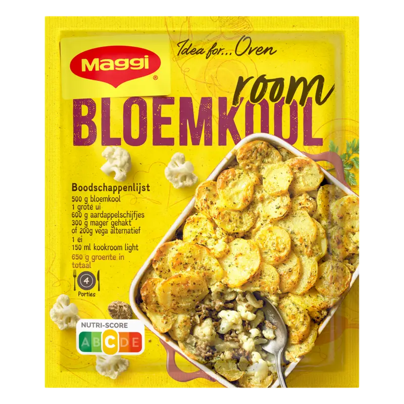 Maggi Ovenschotel bloemkool room