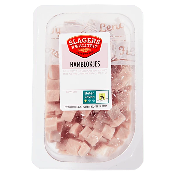 Slagers kwaliteit Hamblokjes