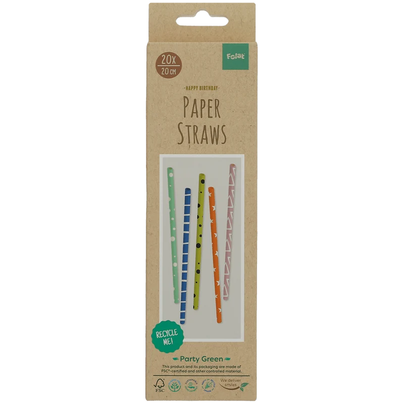 Folat Papieren rietjes FSC