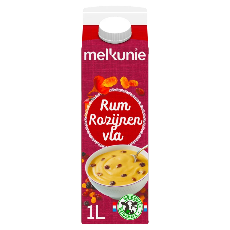 Melkunie Rum rozijnen vla