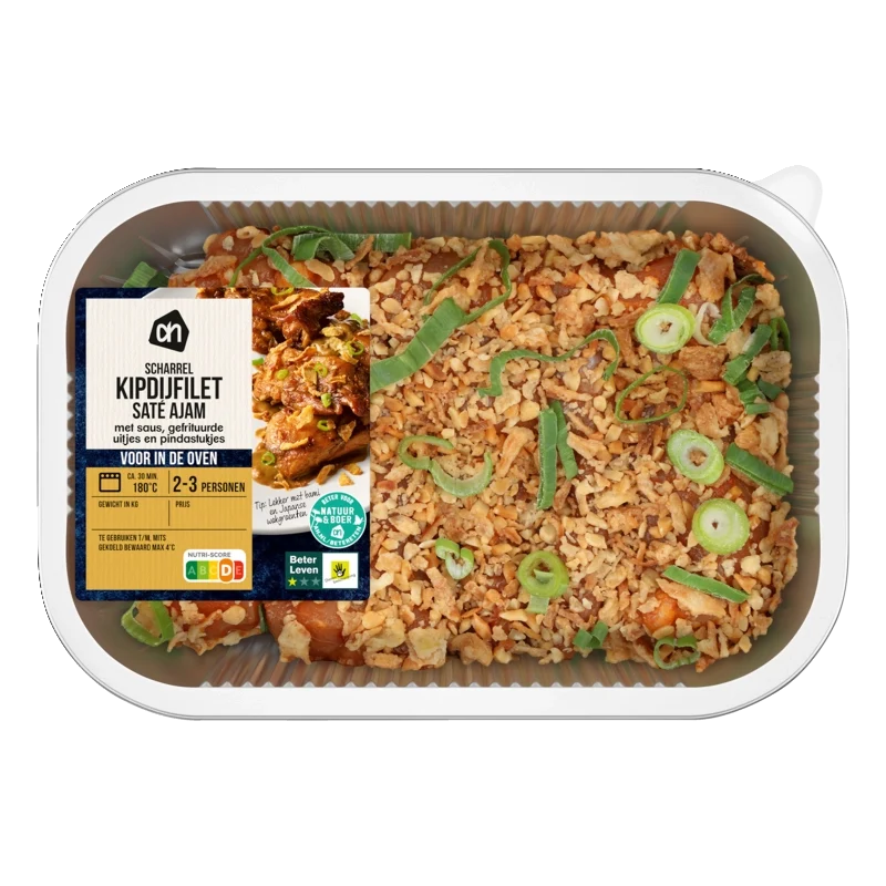 Voor in de oven kipdijfilet saté ajam