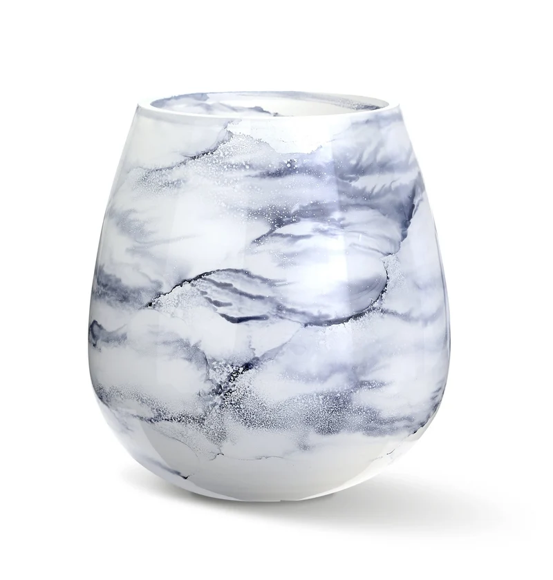 Terroso Vaas Arctic - Marmerglas - 21 cm