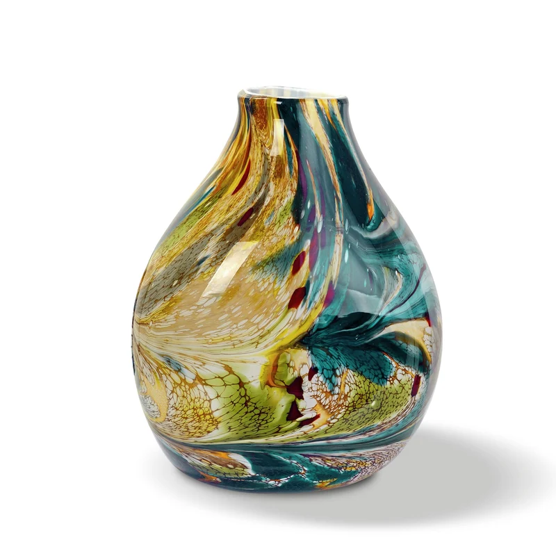 Terroso Vaas Jungle - Handgemaakt Glas - 35 cm