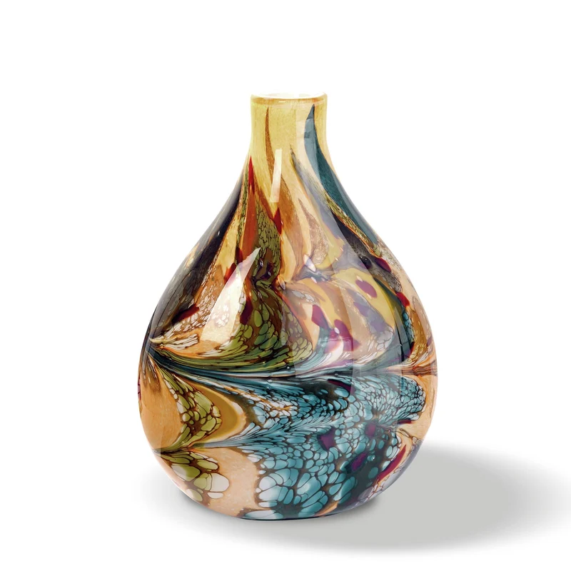 Terroso Vaas Jungle - Handgemaakt Glas - 30 cm