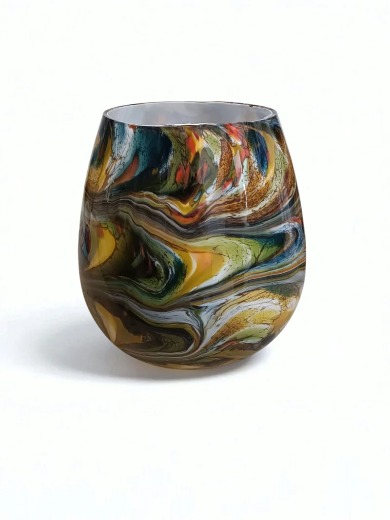 Terroso Vaas Jungle Breed - Handgemaakt Glas - 25 cm