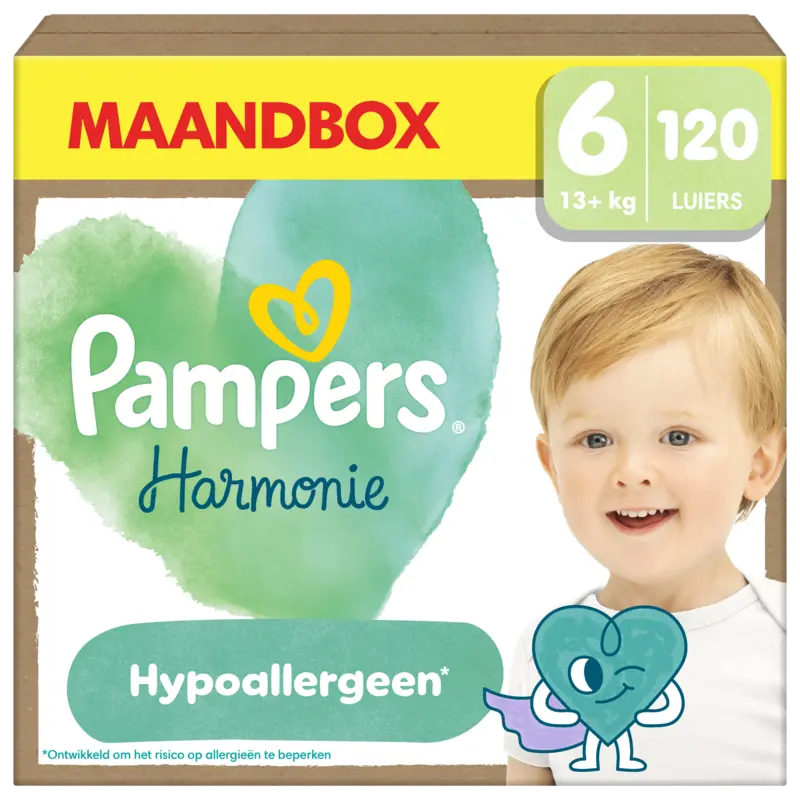 Pampers Harmonie luiers maat 6 maandbox