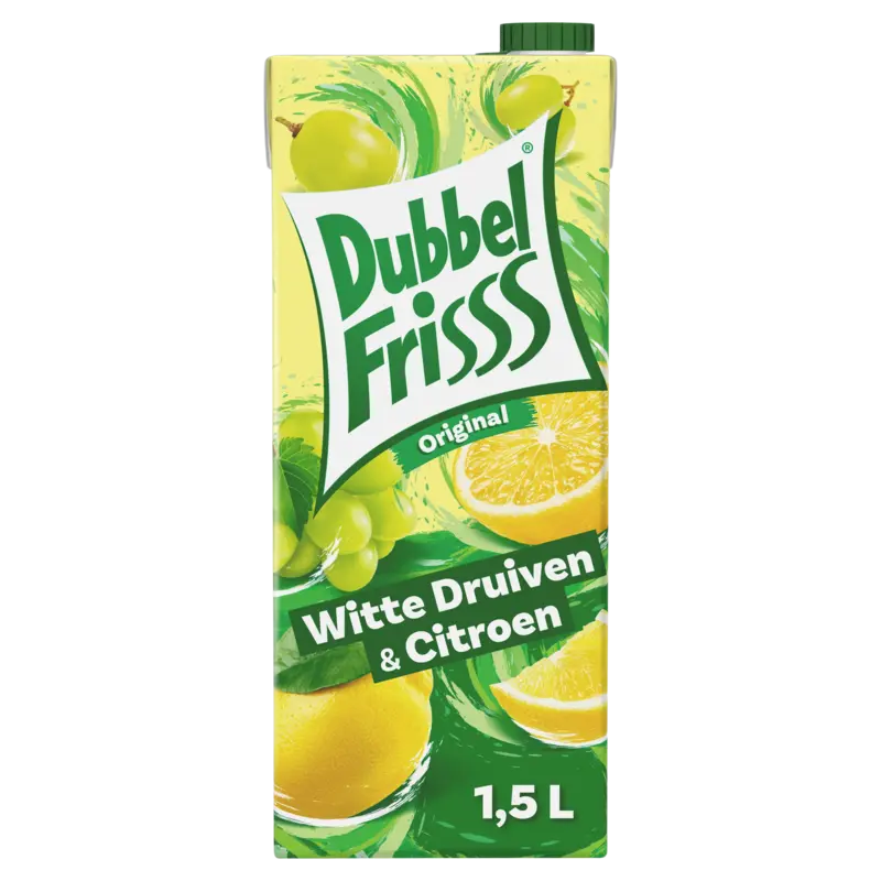 DubbelFrisss Witte druiven & citroen