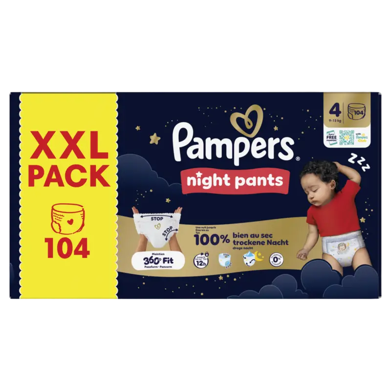 Pampers Night pants maat 4 XXL pack