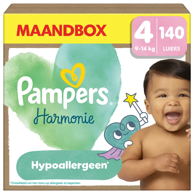 Pampers Harmonie luiers maat 4 maandbox