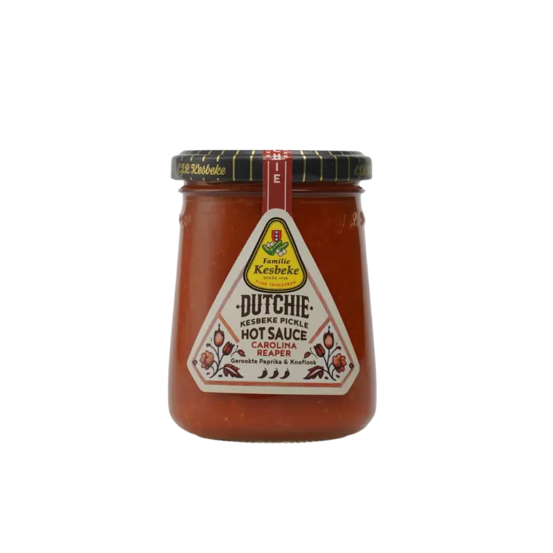 Kesbeke Dutchie hotsaus Carolina reaper