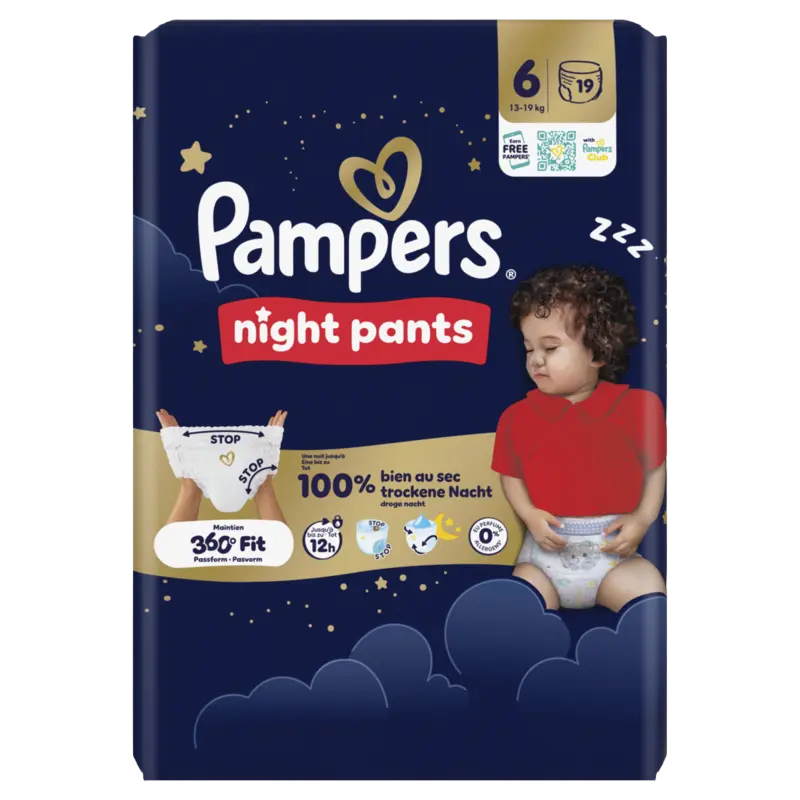 Pampers Night pants luierbroekje maat 6