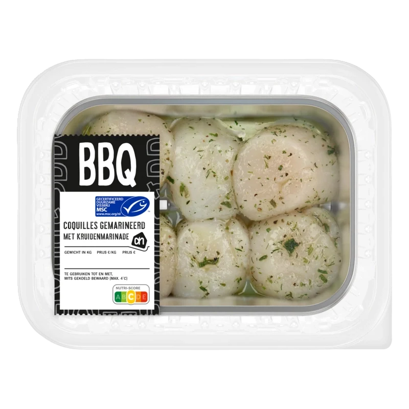 BBQ coquilles gemarineerd