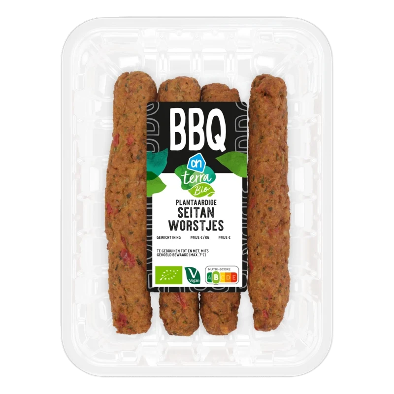 Terra Biologisch plantaardige seitan worstjes