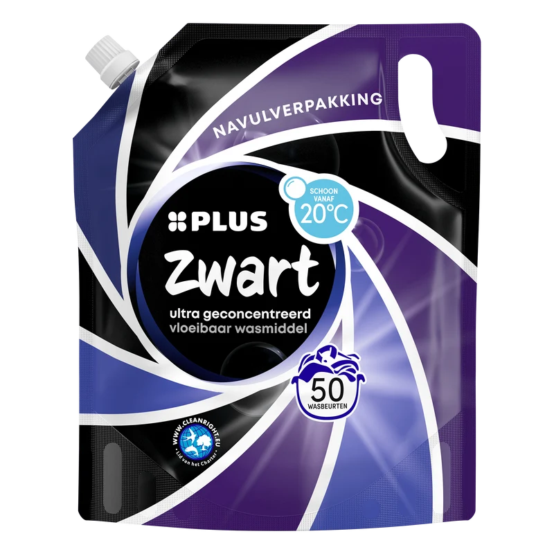 Vloeibaar wasmiddel navulzak zwart