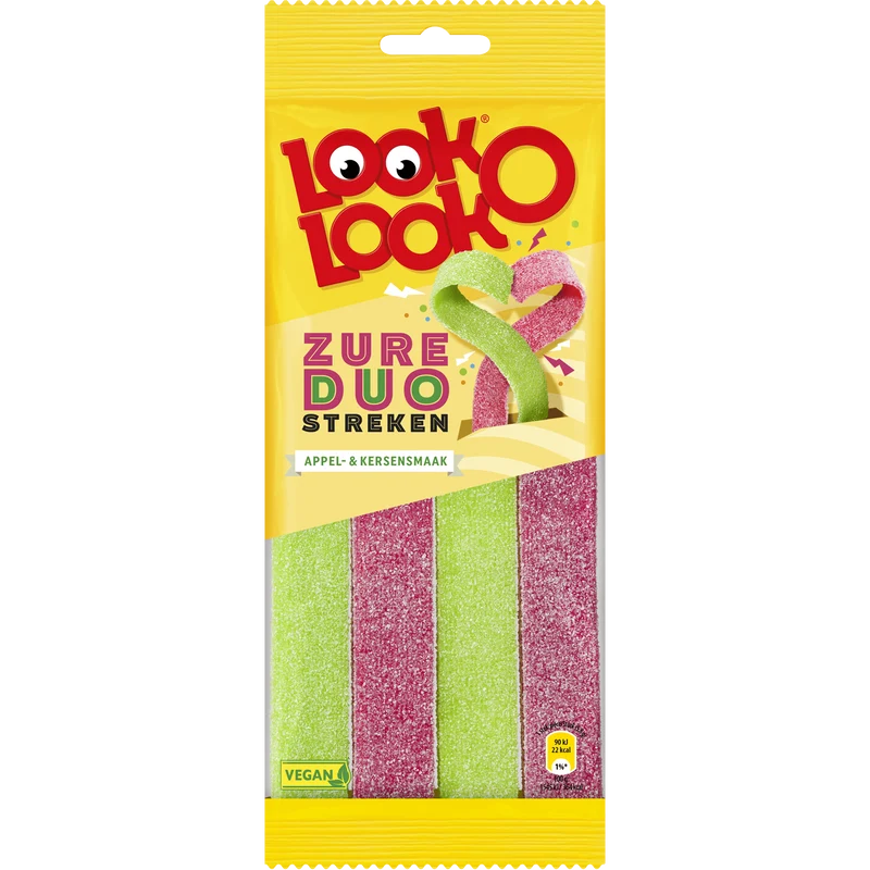 Look o Look Zure duo streken appel kers