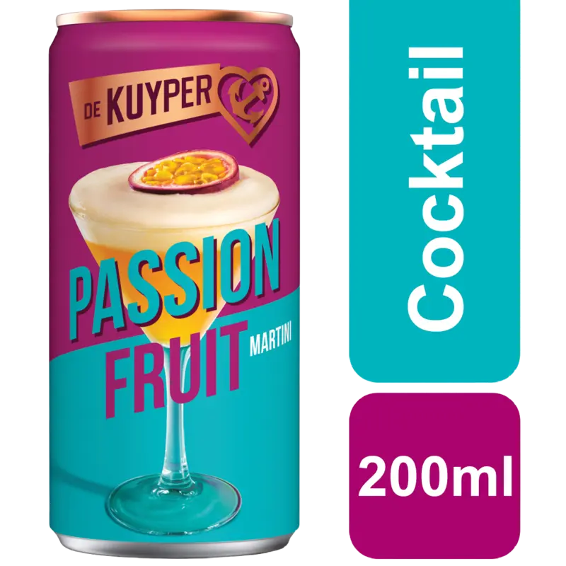 De Kuyper Passionfruit martini cocktail